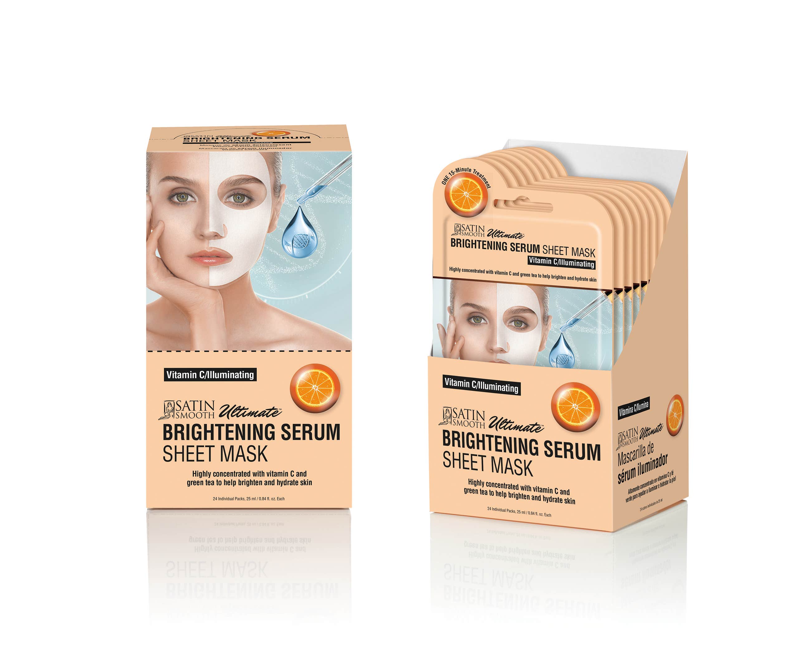 Satin Smooth Serum Sheet Mask Display Box 0$