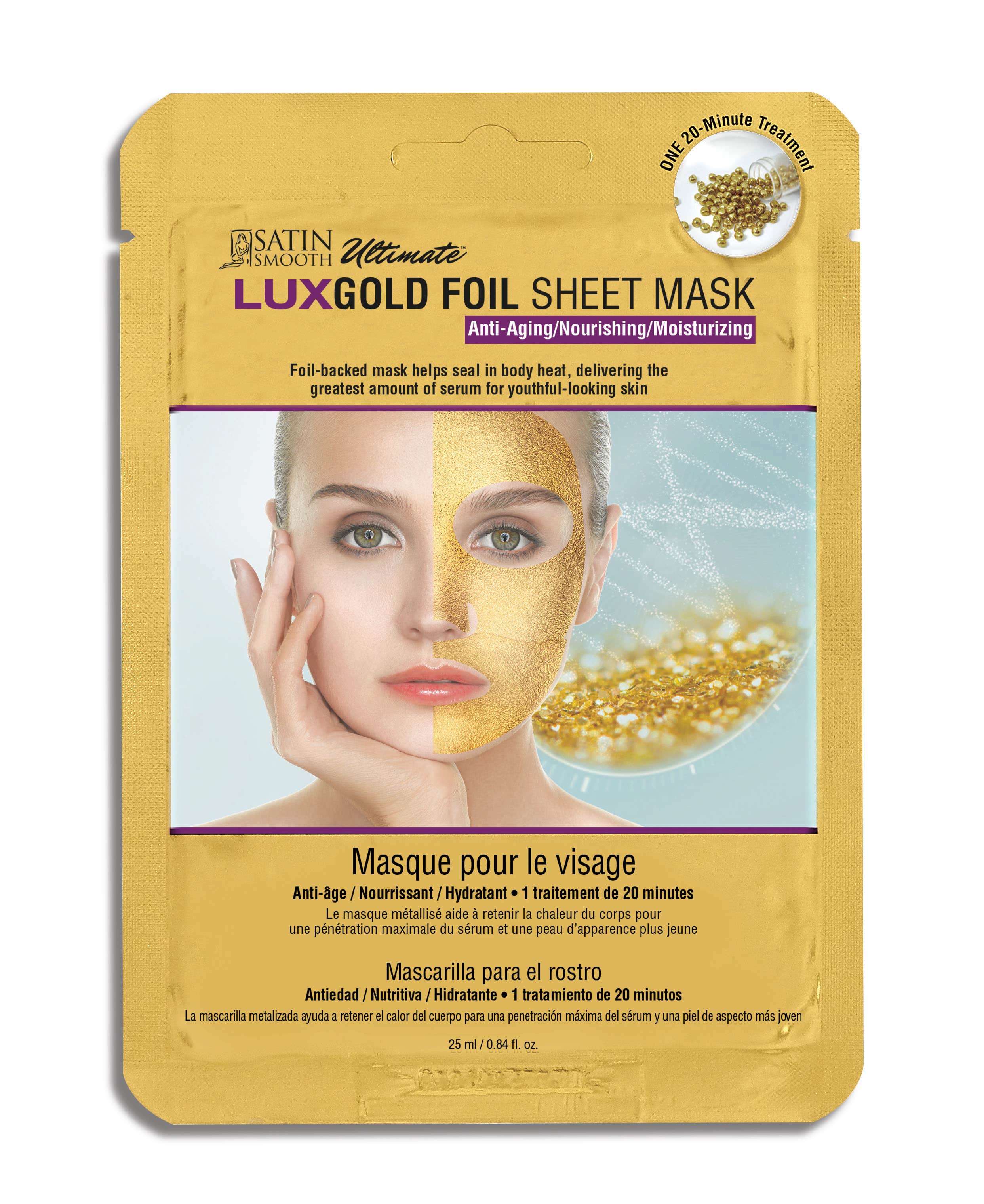 Satin Smooth LUX Foil Sheet Masks 0$