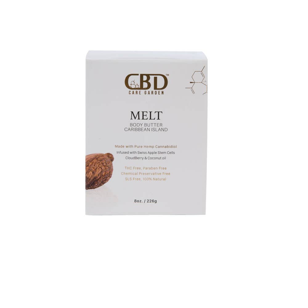 CBD Care Garden Melt CBD Body Butter Caribbean Island - 8 oz 65$
