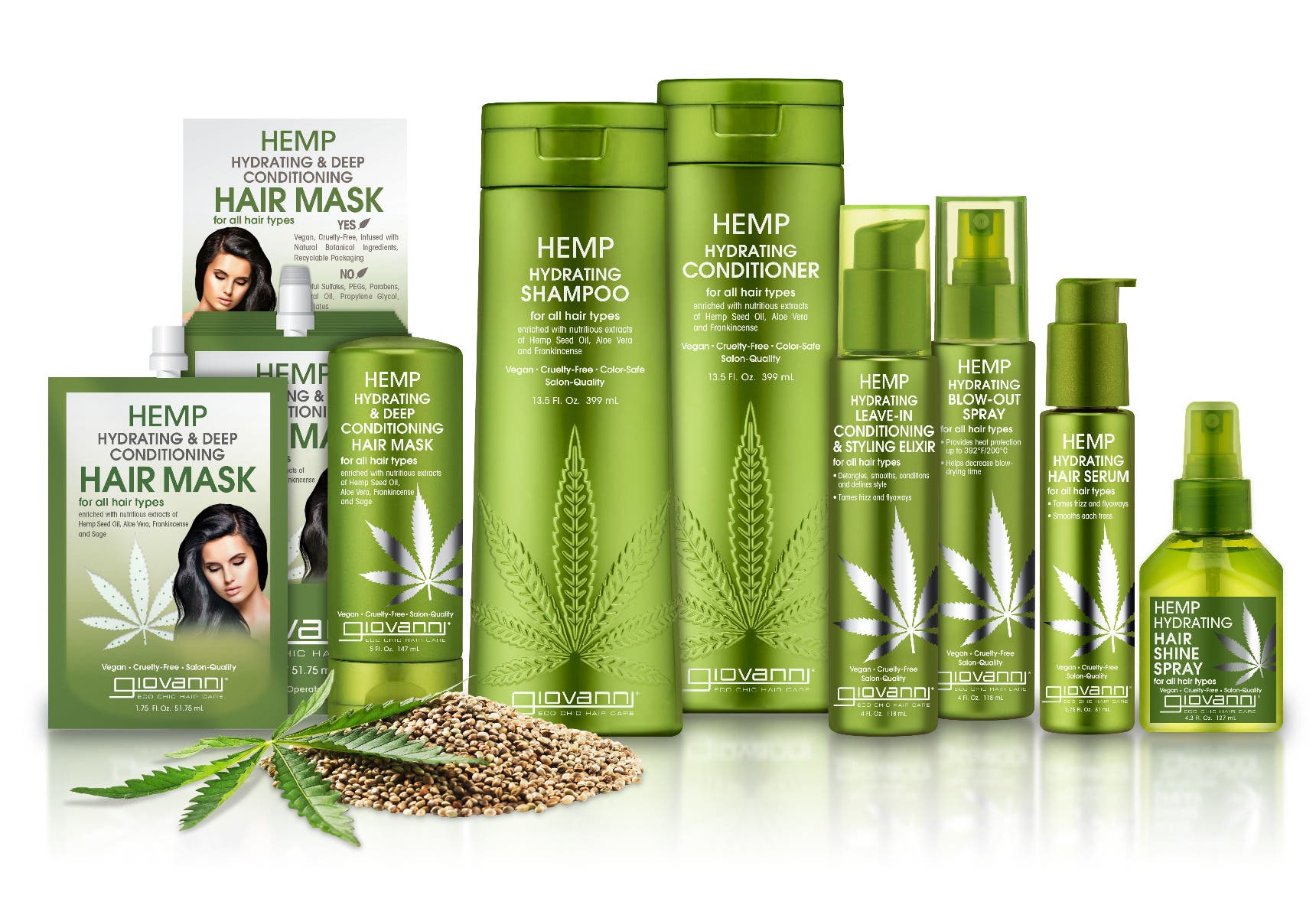 Giovanni Hemp Hydrating Hair Shine Spray 43 oz 6$