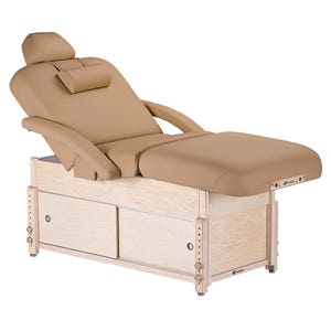 EarthLite®SedonaPneumaticSalonTopStationaryTablewithCabinetBase