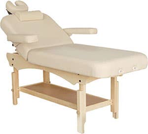 Custom Craftworks™ Signature Spa Series Aura Lift Back Table Chocolate