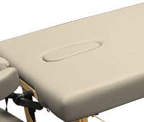 CustomCraftworks™CrescentFaceHolewithPillowandPlugMassageTableUpgrade