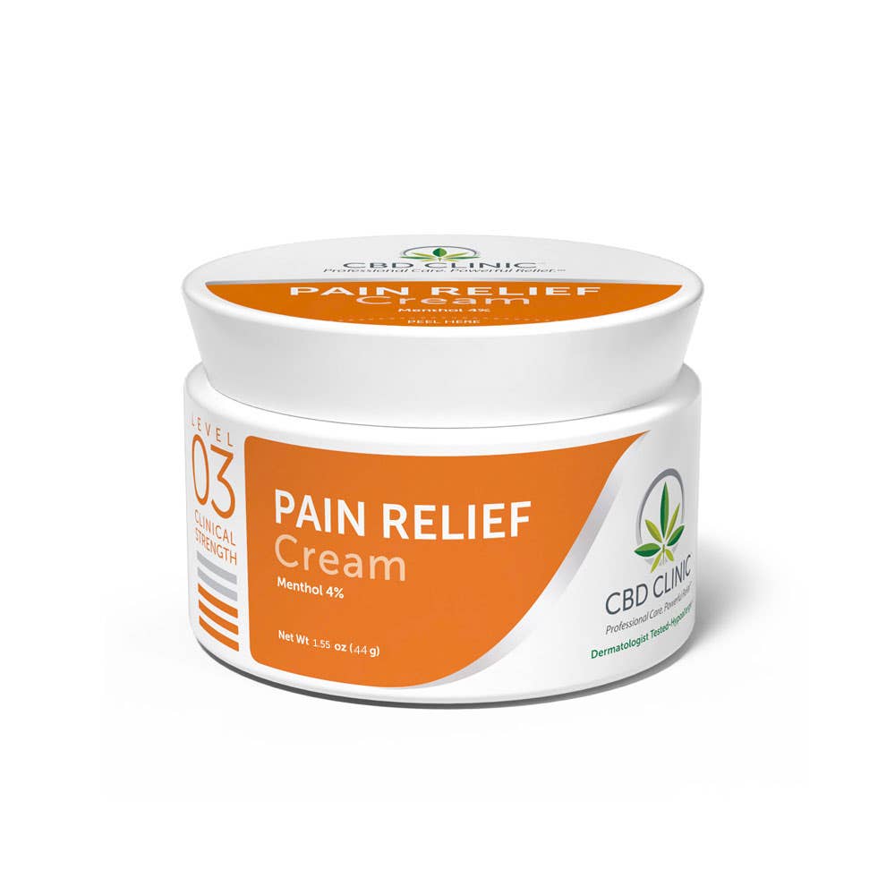 CBD CLINIC&trade; Level 3 Moderate 44g Jar - Buy 12 Get 3 Free + 12 (1gm) Sample Packets - (6) Level 5 and (6) Level 3