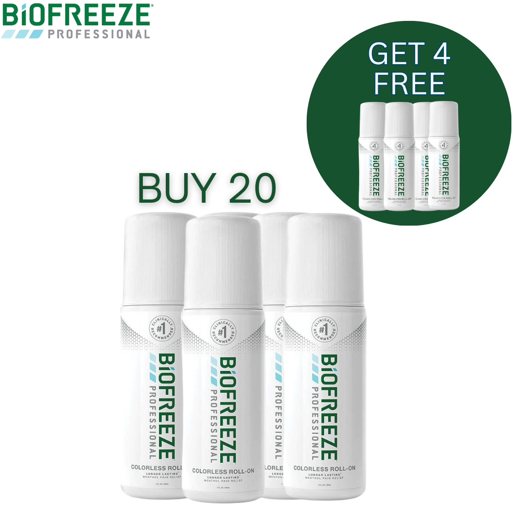 Biofreeze Buy 20 Colorless Roll-Ones get 4 Free 240$