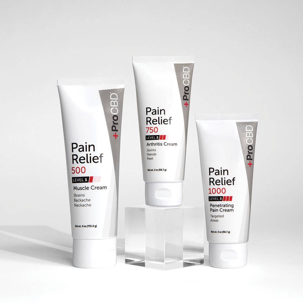 +ProCBD Pain Relief Muscle Cream – Level 1, 4 oz Tube