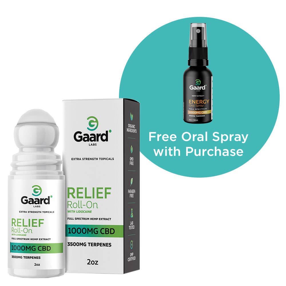 Gaard Labs Buy Relief Roll-on Get Oral Spray Free