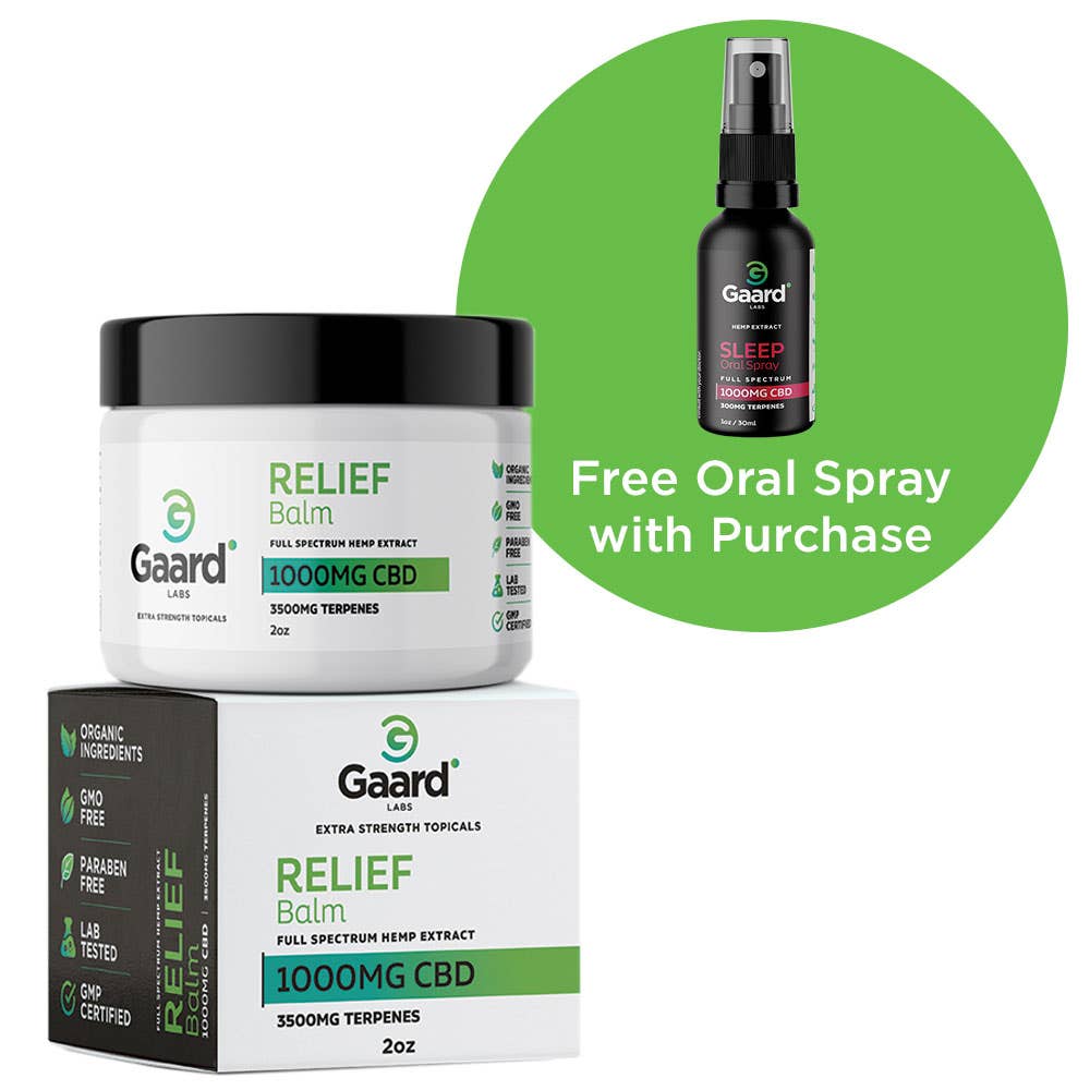 Gaard Labs Buy Relief Balm Get Oral Spray Free