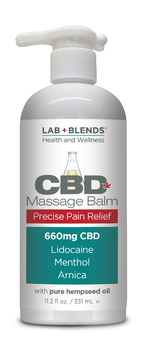 Lab+Blends™660mgCBDMassageBalmforPrecisePainRelief-THCFree11.2oz