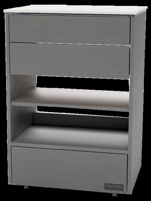 OAKWORKS® Masters Collection Halo Trolley with 3 Drawers