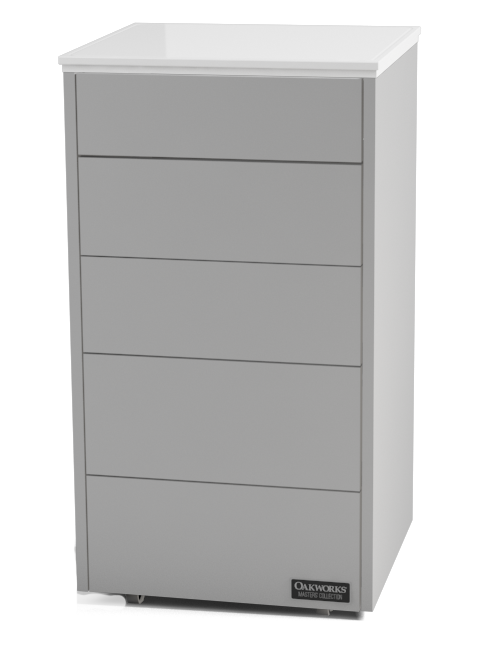 OAKWORKS® Masters Collection Halo Slimline Trolley with 5 Drawers