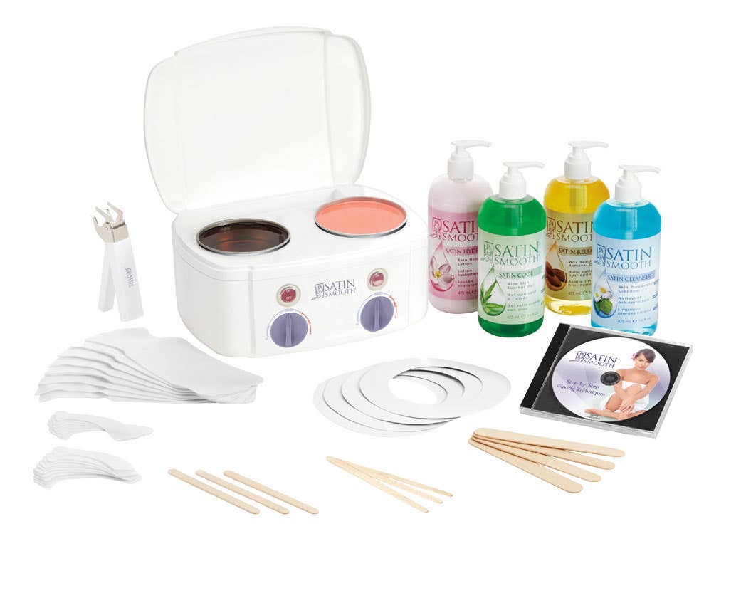 Buy a Satin Smooth® Professional Double Wax Warmer Kit & Get a Titanium Blue Wax FREE!