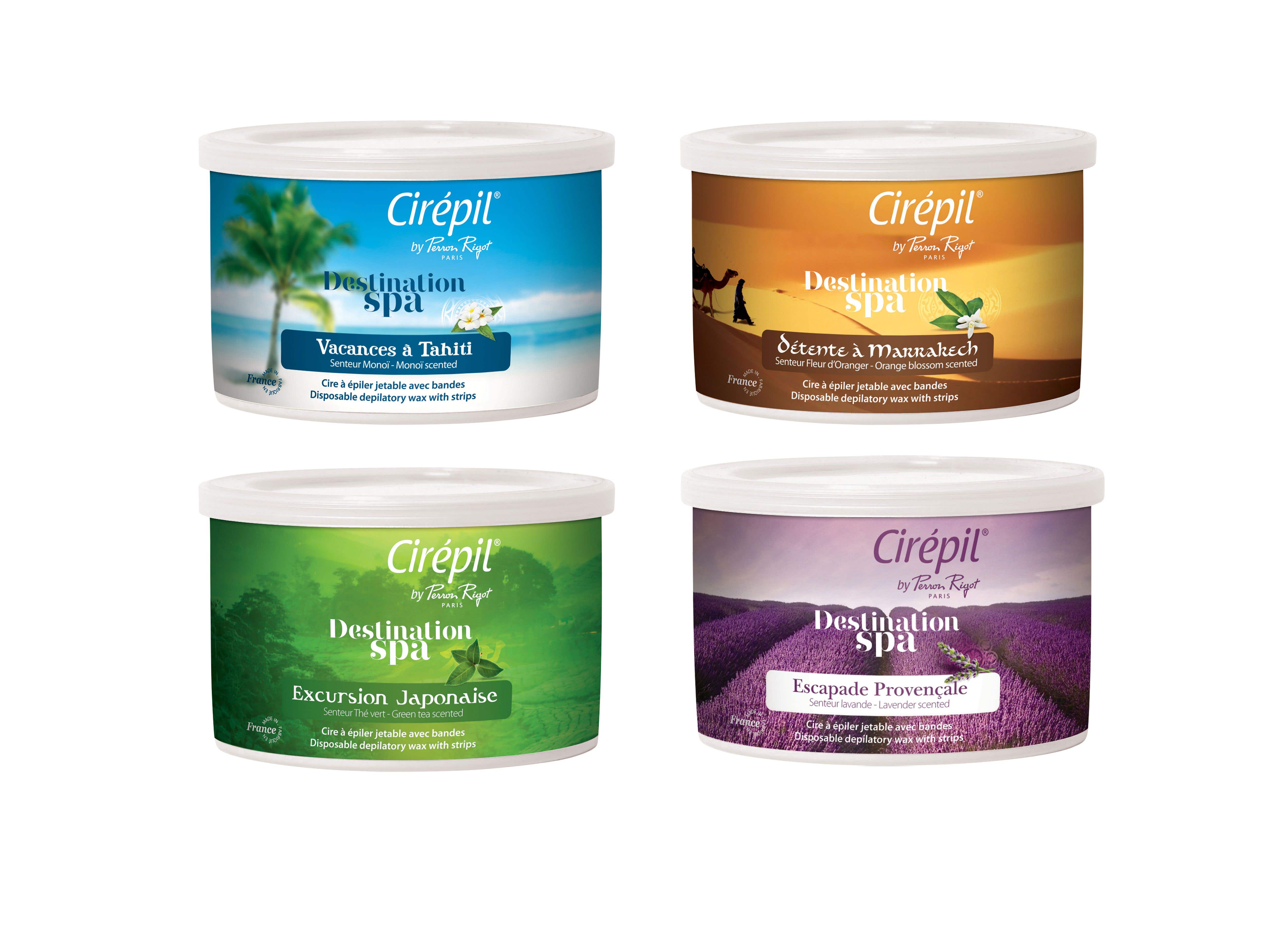 Cirépil® Destination Spa Collection – Scented Strip Wax 14 oz Tin - Excursion Japonaise Green Tea