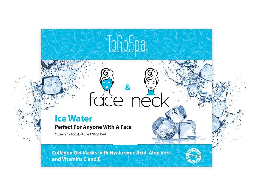 FACE & NECK by ToGoSpa™ Collagen Gel Face Masks - Back Bar Box