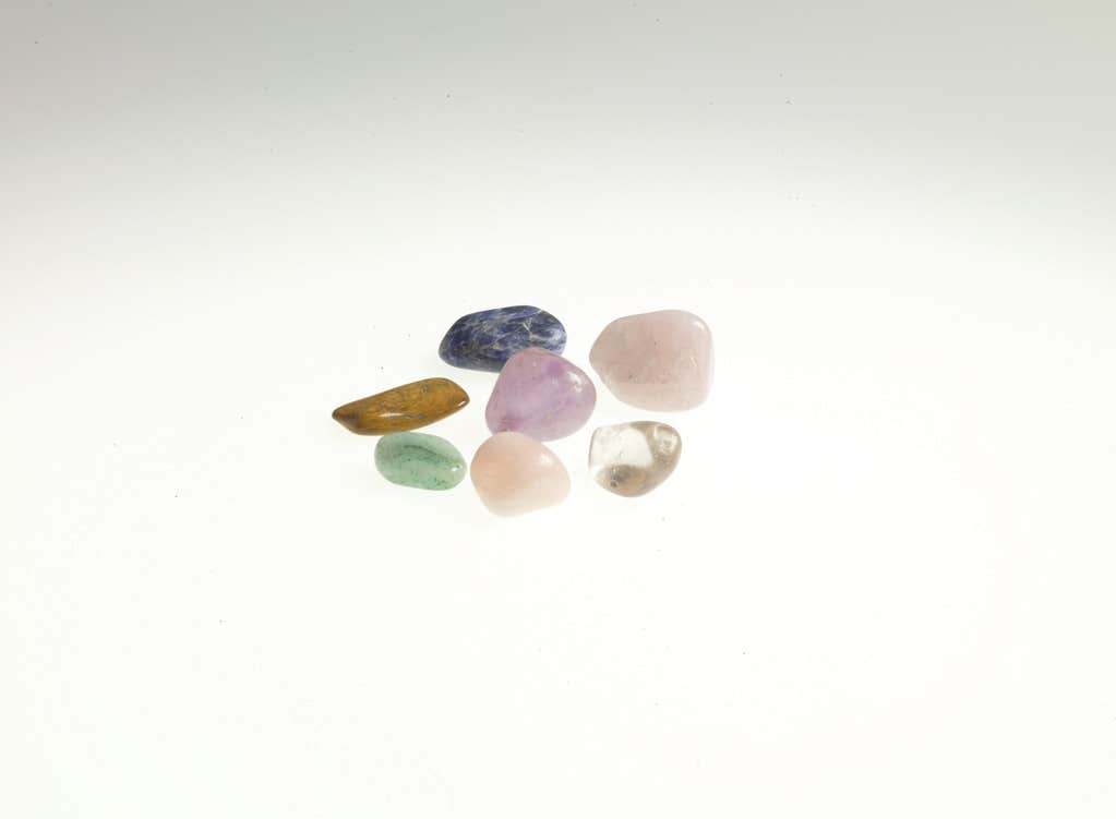 Amber Chakras 8 Semi-Precious Stones