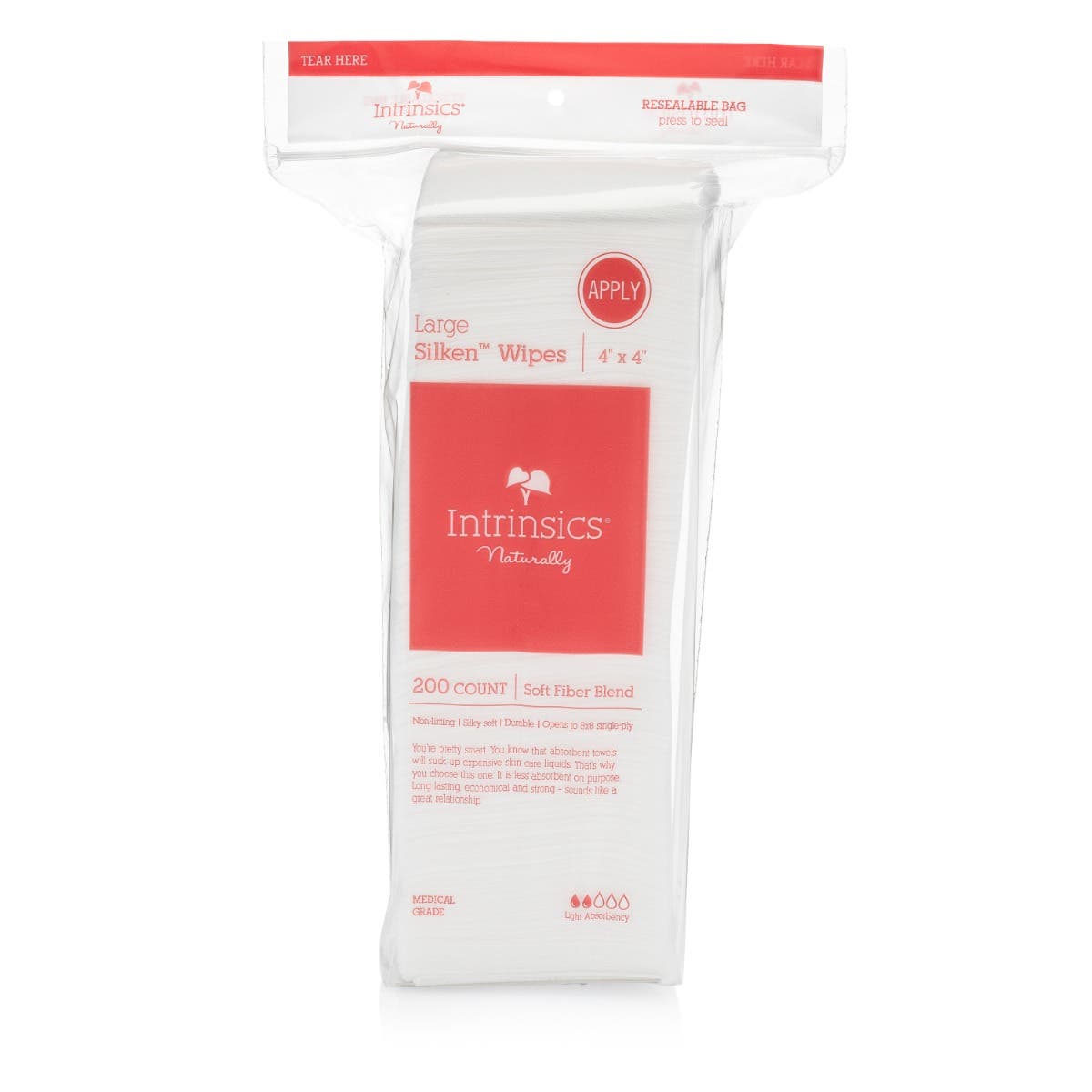Intrinsics® Silken™ Wipes - 4"x4", 200 ct.