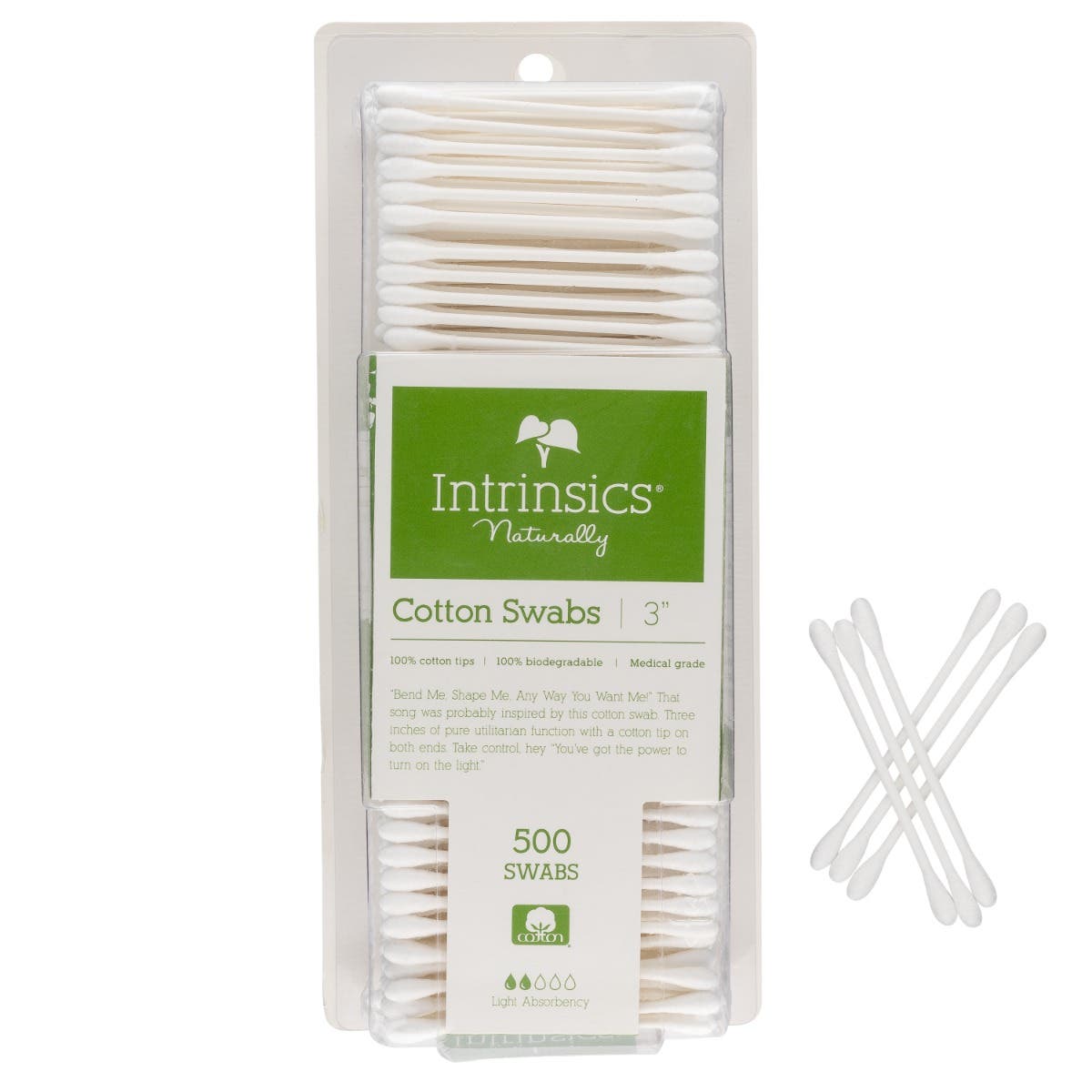 Intrinsics 3 Double Tipped Cotton Swabs - 500 Pack 6$