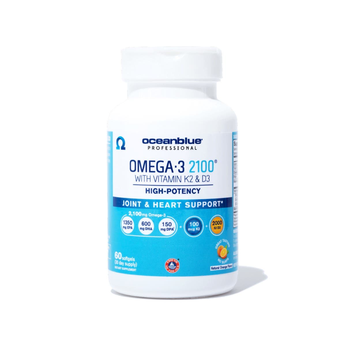 OceanBlue® Omega-3 2100® With K2 & D3 60ct