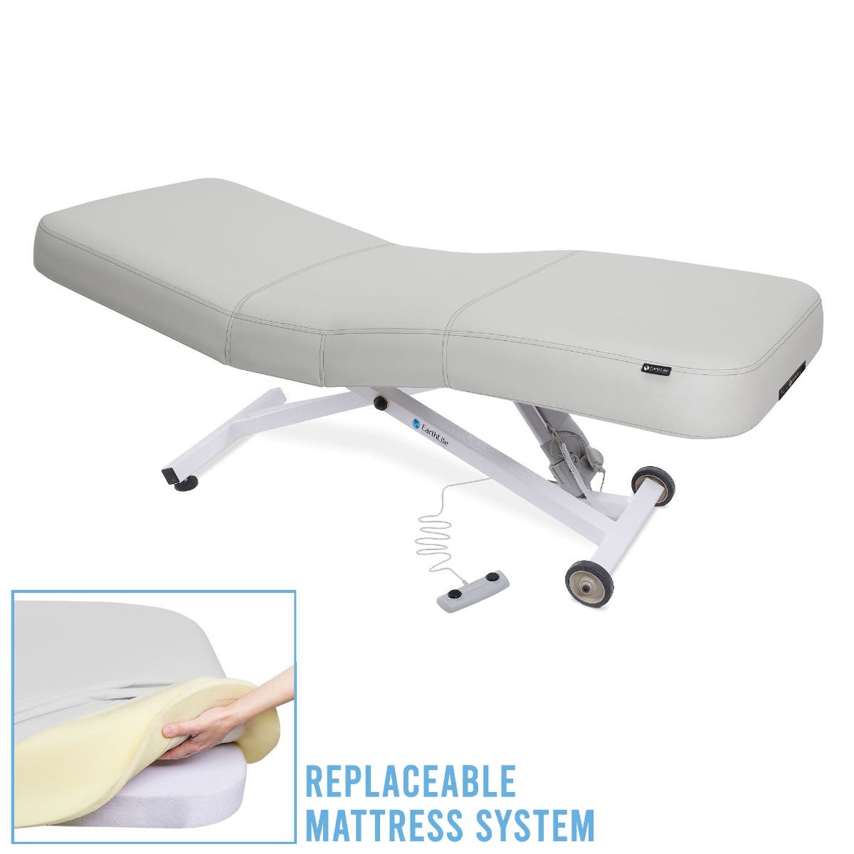 EarthLite® ELLORA LX™ Full Electric Salon Multi-Purpose Treatment Table w/Replaceable Mattress