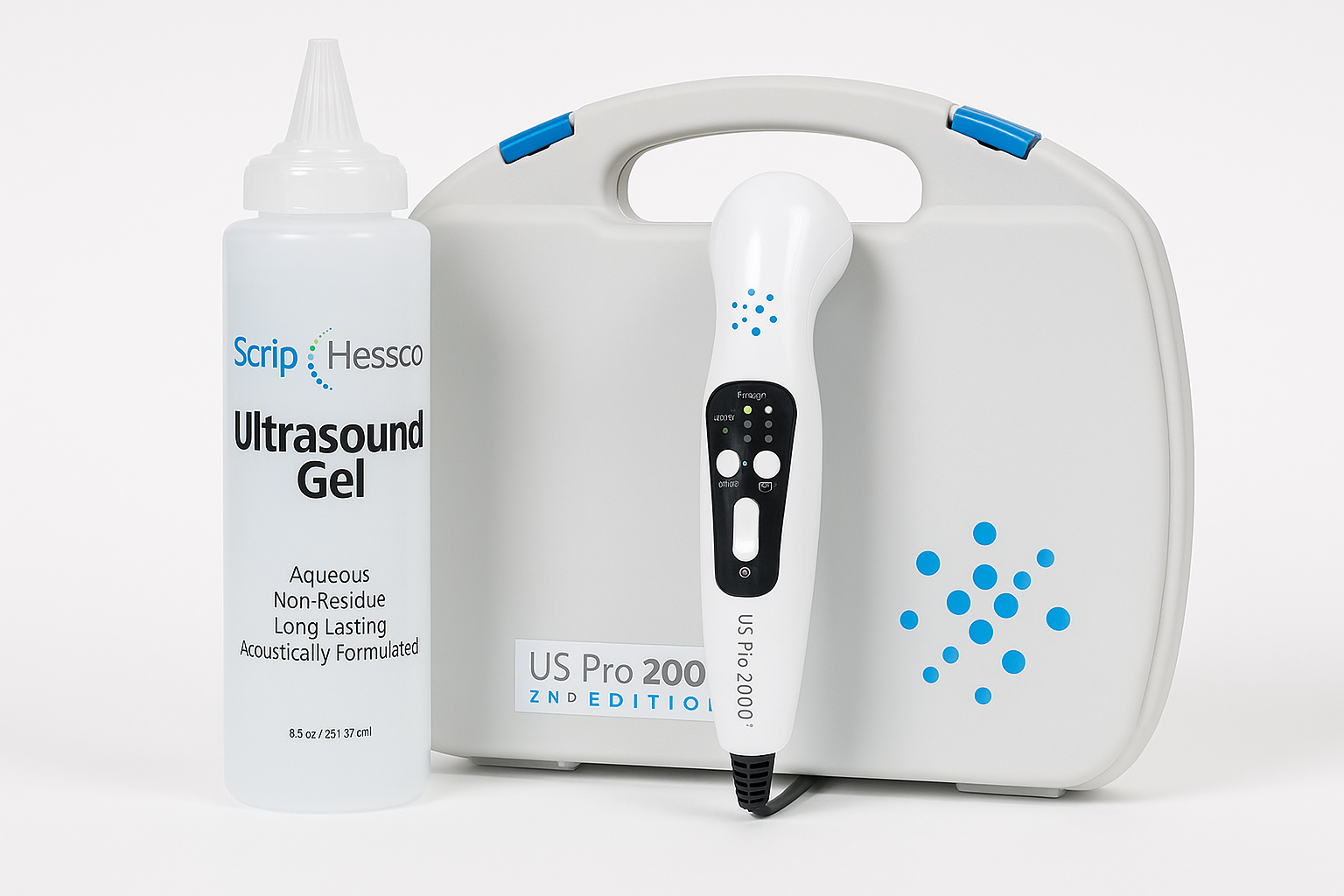 US Pro 2000 2nd Edition Portable Ultrasound Unit ScripHessco Ultrasound Gel $220