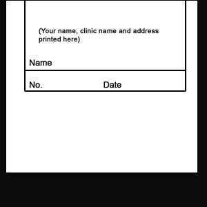 X-Ray ID Printer Cards - 3 x 5 Plain Form - 100Pkg $13