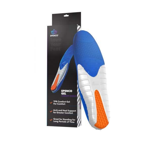 Spenco Gel Insoles Pair Size 3 W 9-10 M 8-9 25$