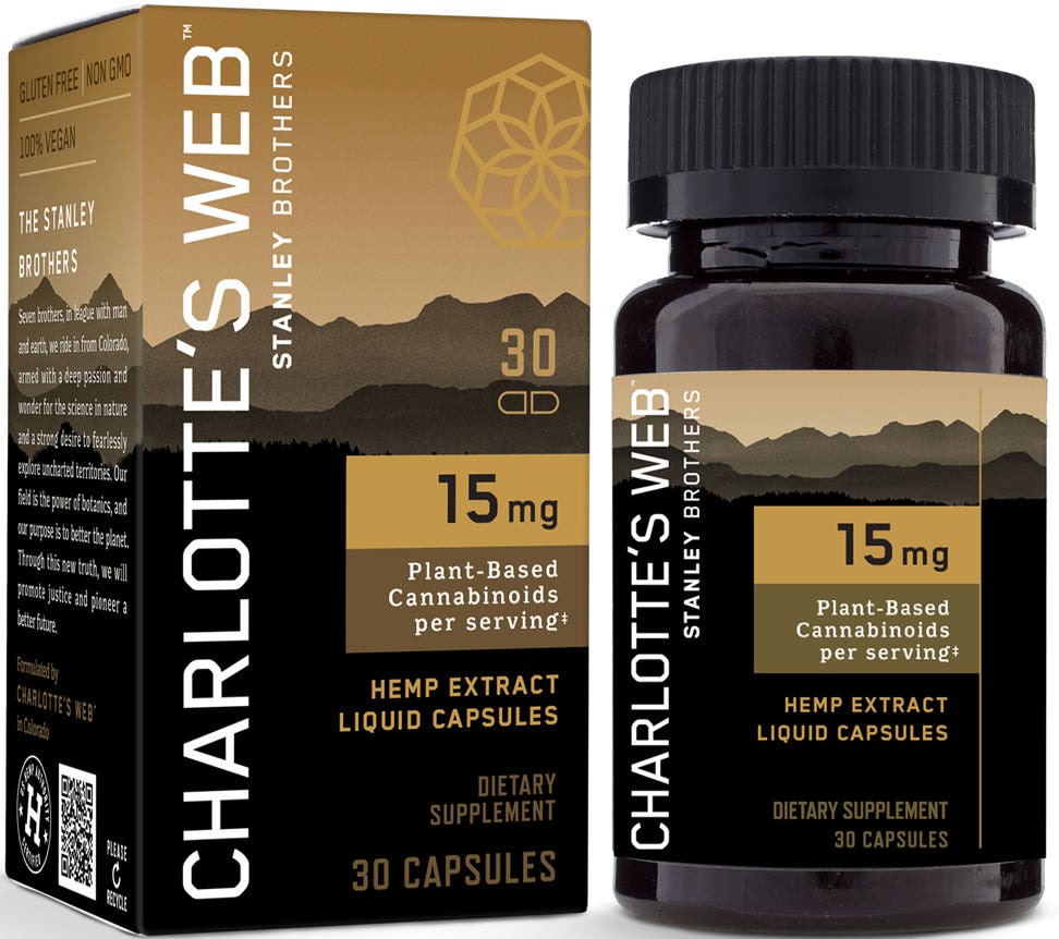 Charlottes Web 15mg CBD Oil Liquid Capsules - 30 Count 40$