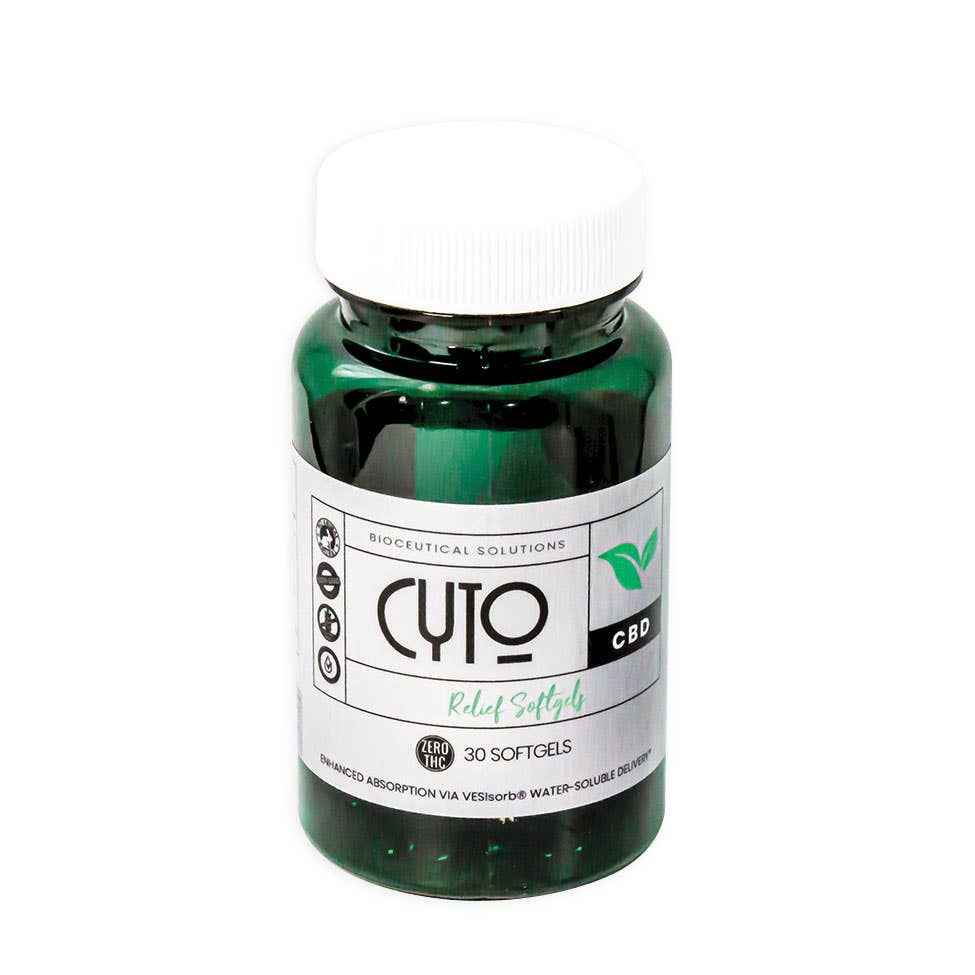 CytoCX CBD Relief Softgels – 30/Bottle, 25mg