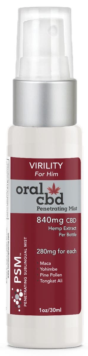 Herb Tech Oral CBD Spray - Virility For Him 1 oz