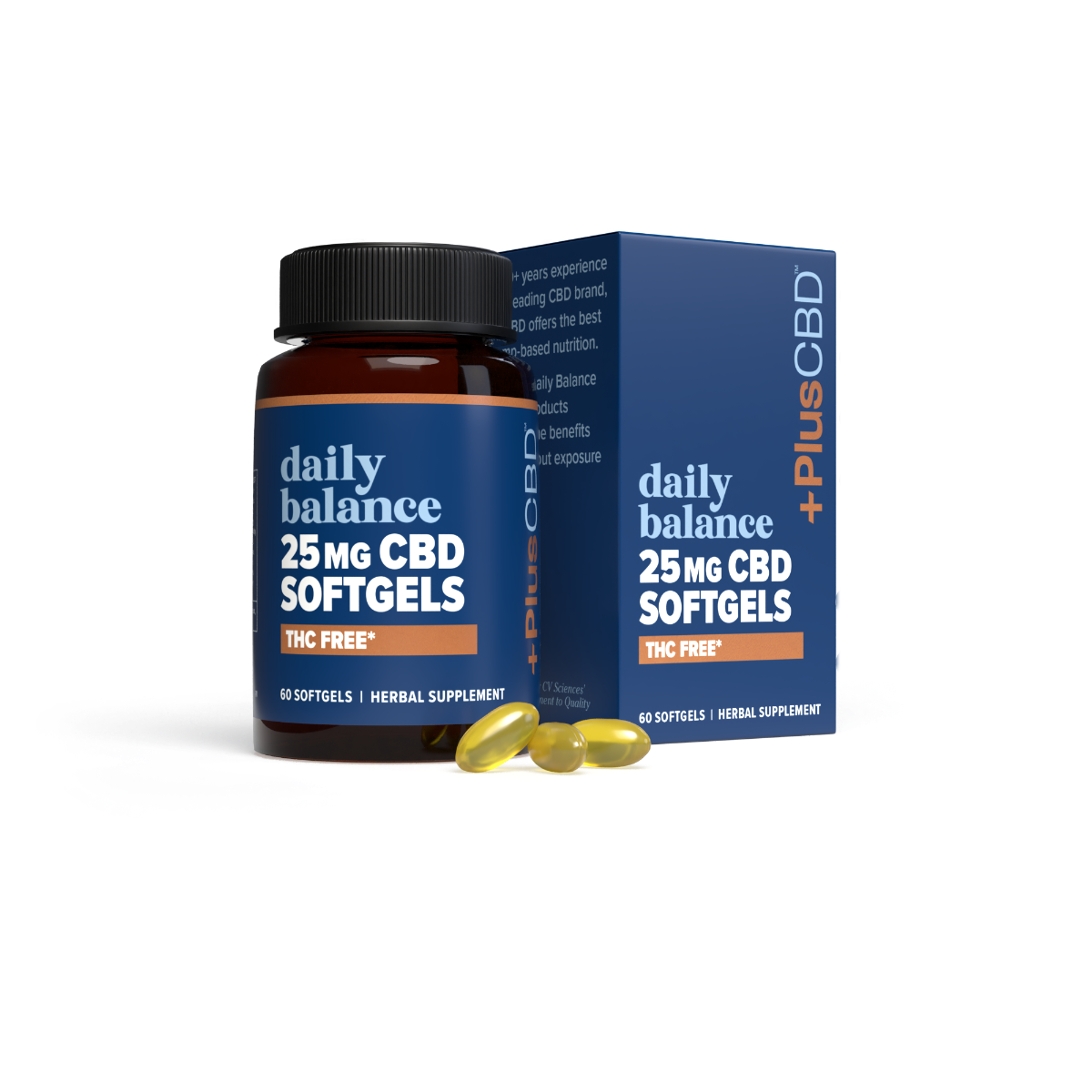 PlusCBD THC Free Softgel 60ct 25mg 56$
