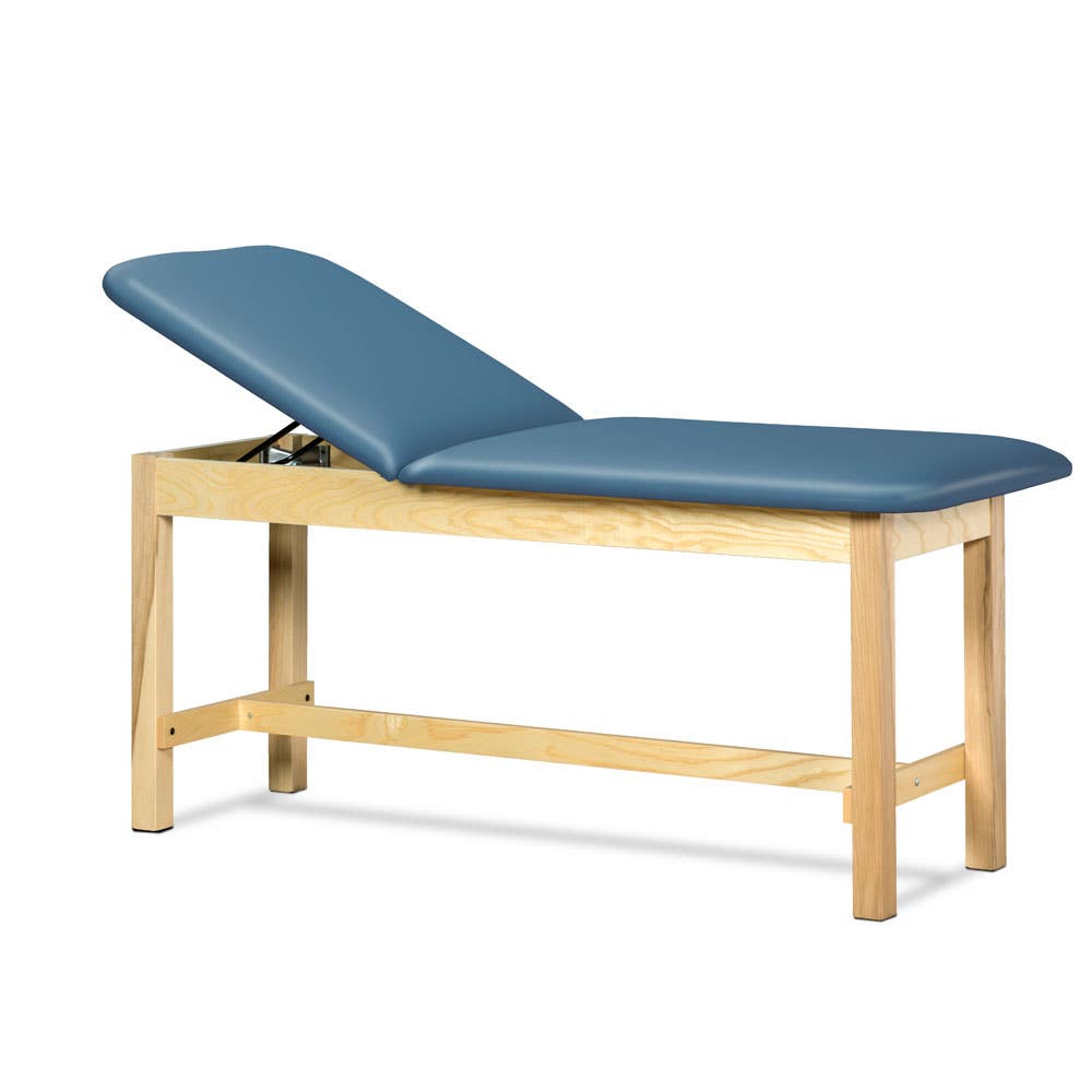 StraightLineTreatmentTablewithH-BraceandAdjustableBackrest