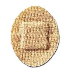 Coverlet Adhesive Dressing - 1 1/4 Oval - Box of 100