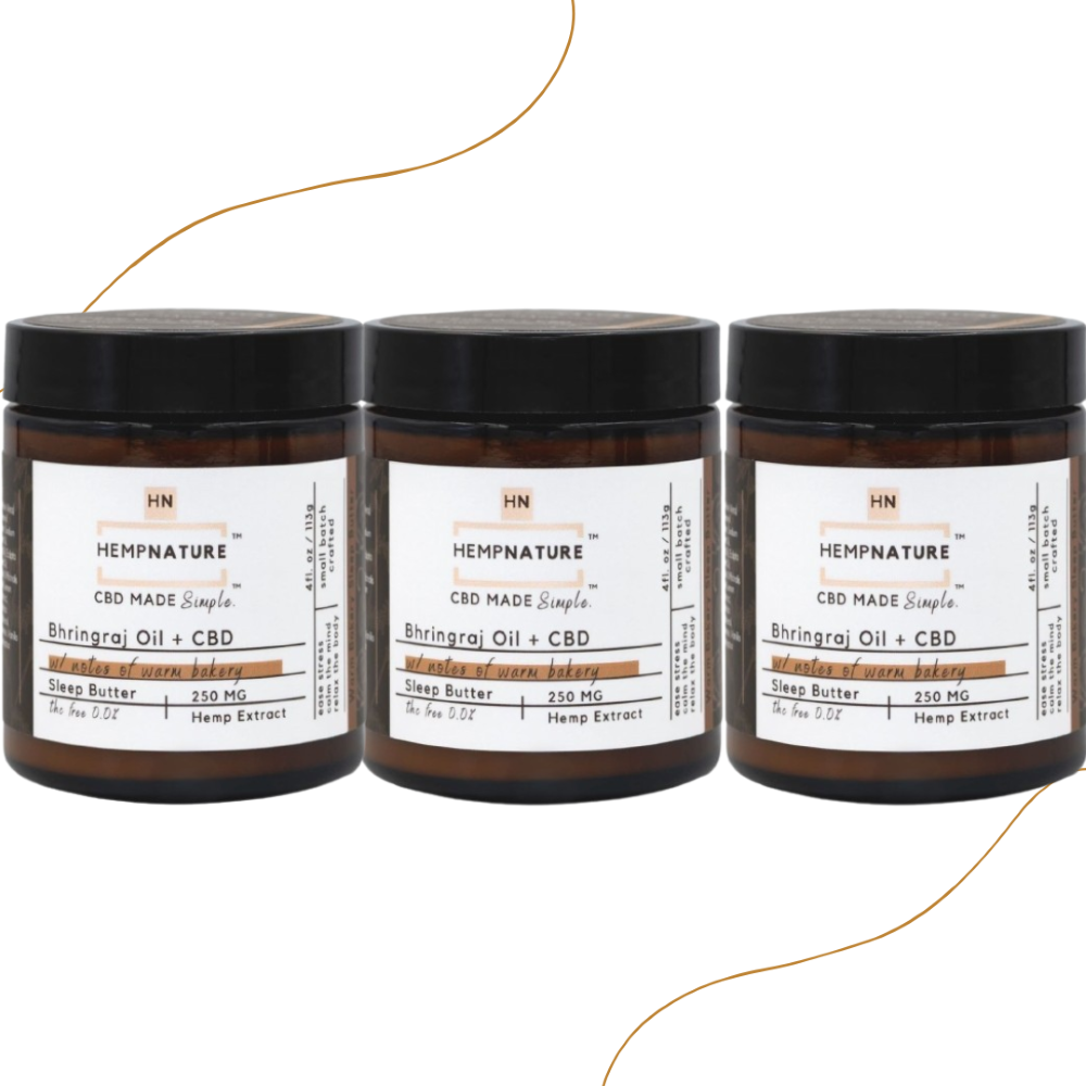 Hempnature Sleep Butter 4 Oz Warm Bakery 3pk