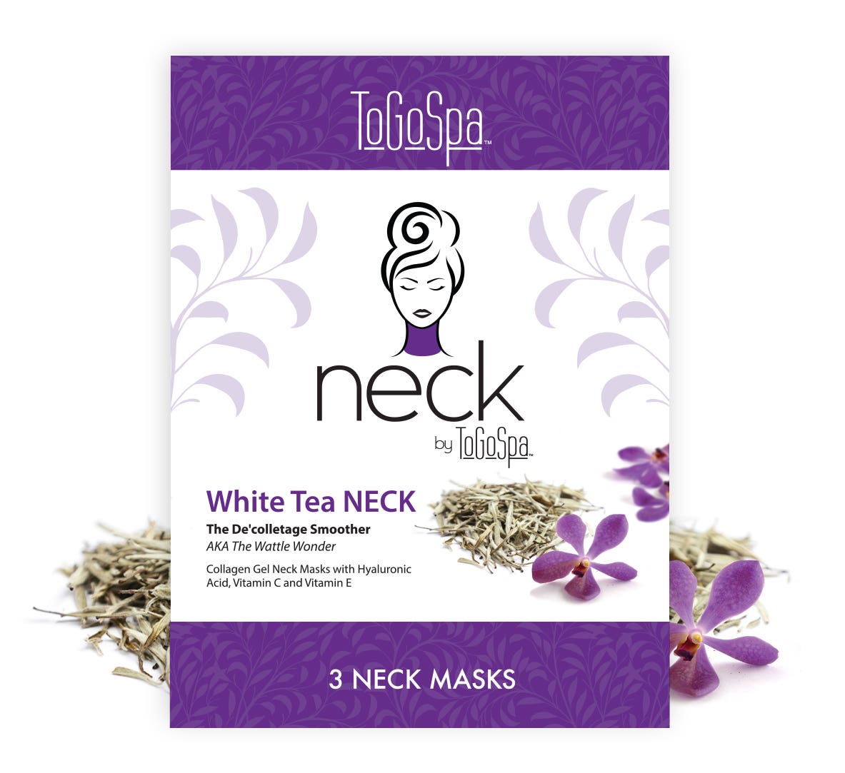 NECK by ToGoSpa&trade; Collagen Gel Neck Masks - Back Bar Box
