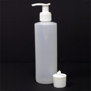8 Oz Plastic Bottle And Flip Top Cap With Pump