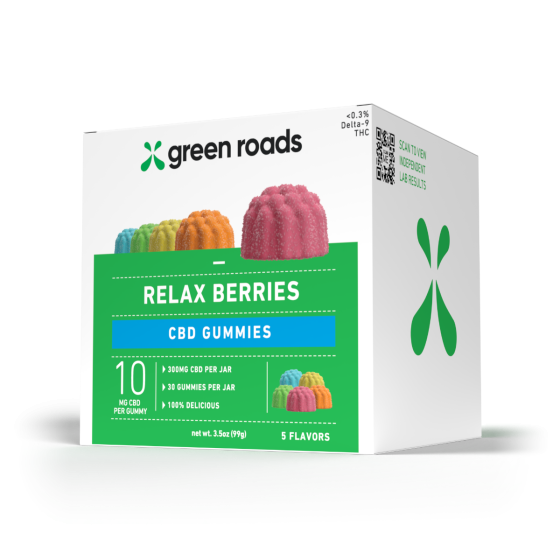 Green Roads® CBD Relax Berry Gummies, 300 mg-30 ct