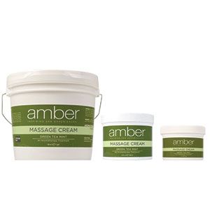 Amber Green Tea Mint Massage Creams - Organic Green Tea