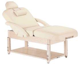 EarthLite Sedona Pneumatic Salon Top Stationary Table with Shelf Base