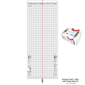 Kent Health Posture Analysis Grid Chart – Original with Plumb Bob Kit