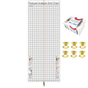 Kent Health Posture Analysis Grid ChartOriginal with Grommets and Plumb Bob Kit