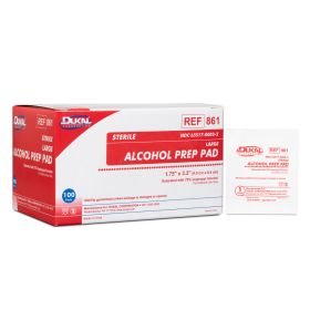 Dukal™ Sterile Alcohol Prep Pads Large 100/Box