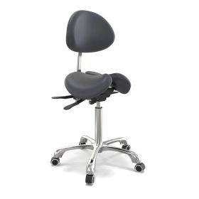 Master® Massage Berkeley Ergonomic Split Seat Style Backrest Saddle Stool