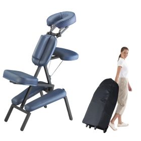 Master® Massage Equipment The Professional™ Portable Massage Chair Package Royal Blue