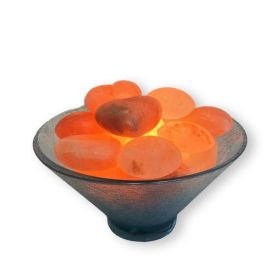 Harmony Salt Poly Carbonate Salt Stone Warmer Bowl with Stones