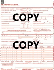 CMS 1500 Claim Forms - Chiropractor Claim Forms