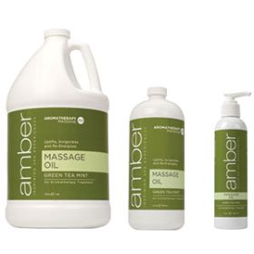 Amber Green Tea Mint Massage Oil