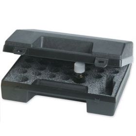 Black Plastic Travel Case Holds 32 Oils
