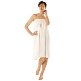 Canyon Rose Terry Spa Wrap with Elastic Top - 1 Size 33 White