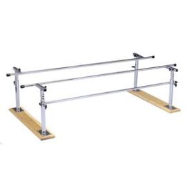 Folding Parallel Bars With Wood Base