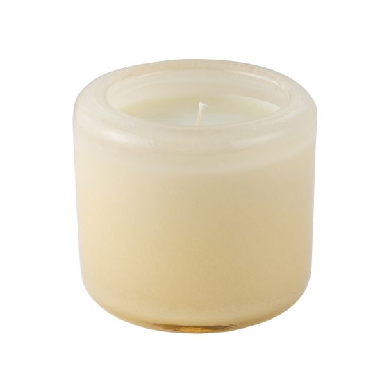 Sparoom Hand Blown Glass Single Wick Candle